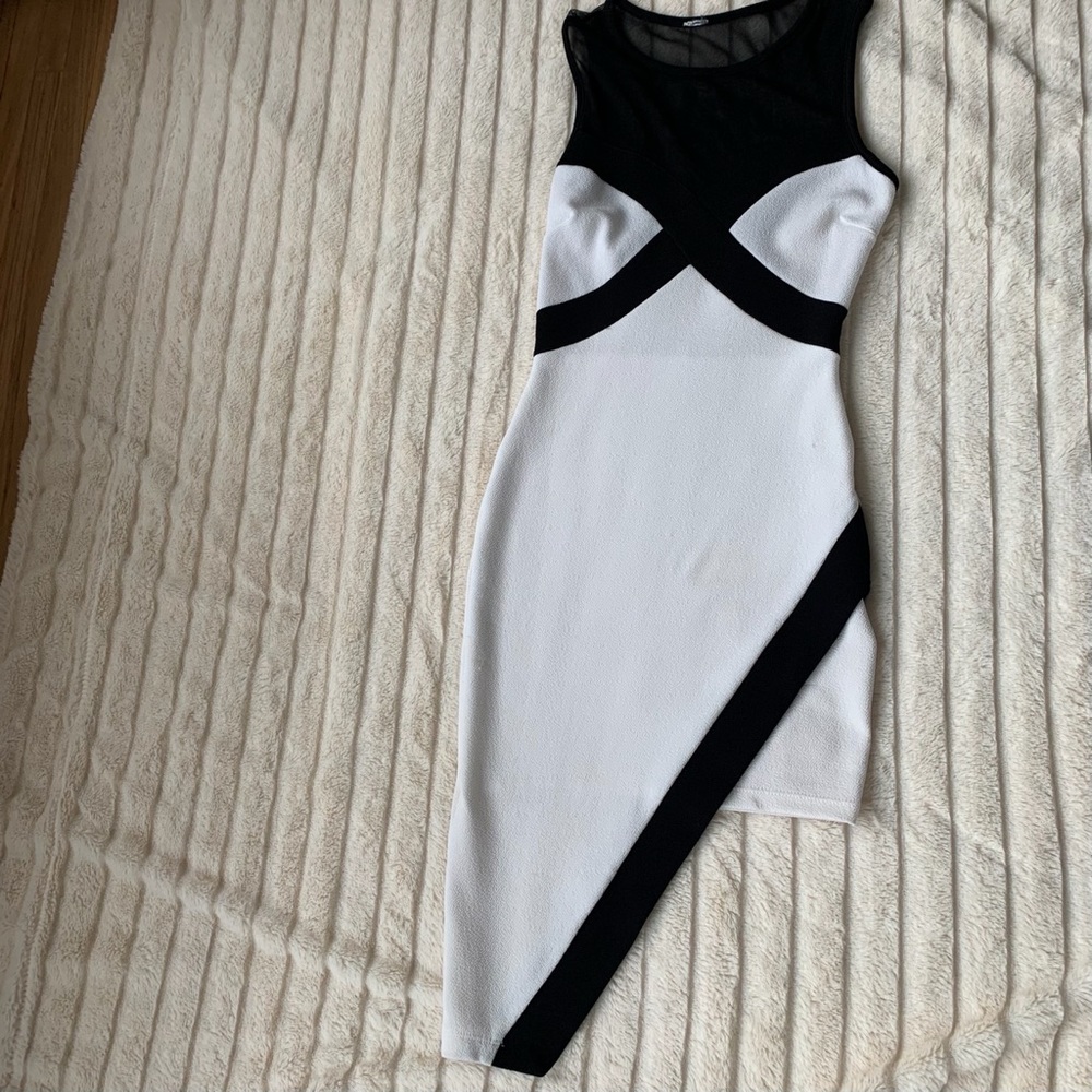Black and white dress